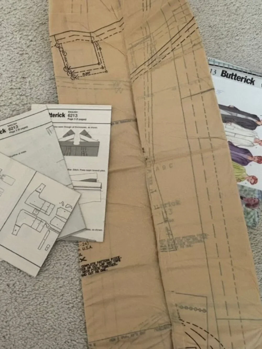 Butterick 6213 sewing pattern for a misses' wardrobe Size 20-24 uncut